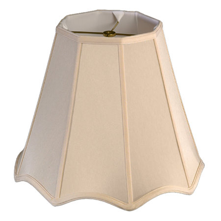 Octagon w/ Up Scallop Bottom Soft Tailored Lampshade