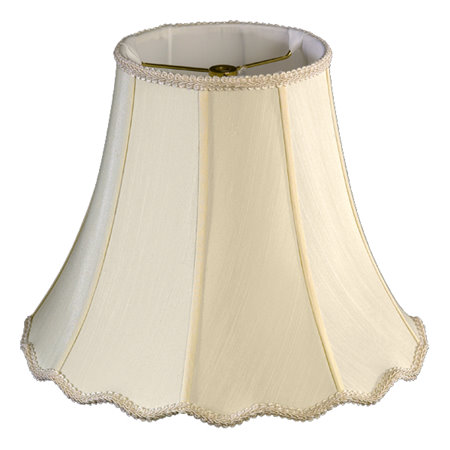 Round Top, Down Scallop Bottom, Bell Soft Tailored Lampshade