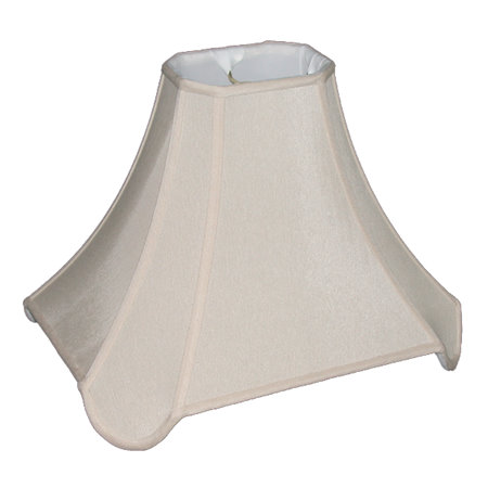 Cut Corner Rectangle Bell w/ Down Scallop Corners Soft Tailored Lampshade