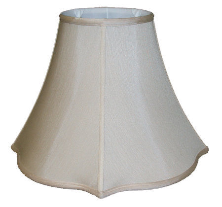 Round Top, Outscallop Square Bottom Soft Tailored Lampshade