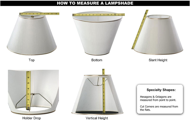 How To Measure Lampshades J Harris, How Do You Measure For A Lampshade Floor