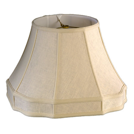 Round Top, Outscallop Octagon Bottom w/ Gallery Soft Tailored Lampshade