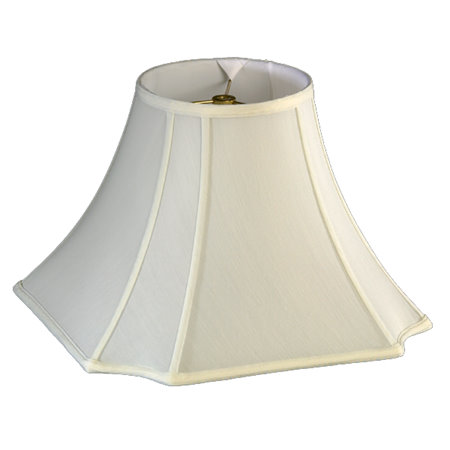Round Top, Inverted Cut Corner Square Bottom Soft Tailored Lampshade