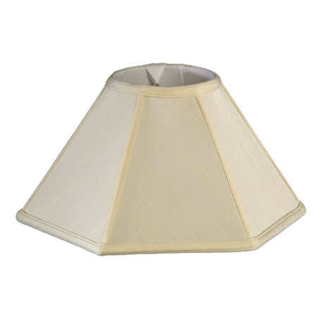 Round Top, Hexagon Bottom, Coolie Soft Tailored Lampshade
