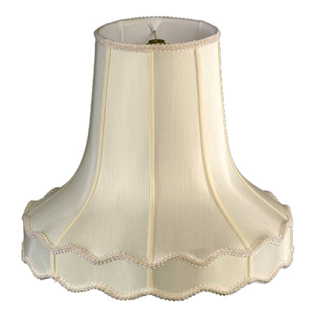 Round Top, Scallop Bottom w/ Gallery Soft Tailored Lampshade