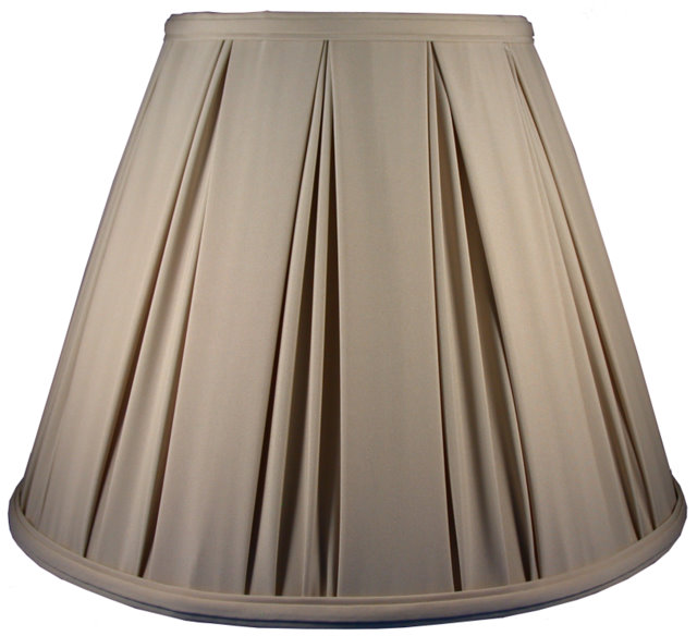 Box Drape over Belgium Pleat Soft Tailored Lampshade Style