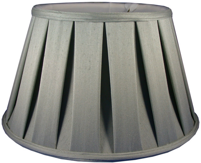 Box Drape over Non Pleat Soft Tailored Lampshade Style