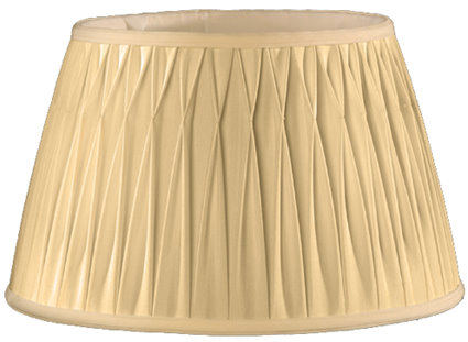 Rolled Box Pleat, Smock Top Soft Tailored Lampshade Style